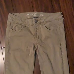 Khaki american eagle jeans size 2